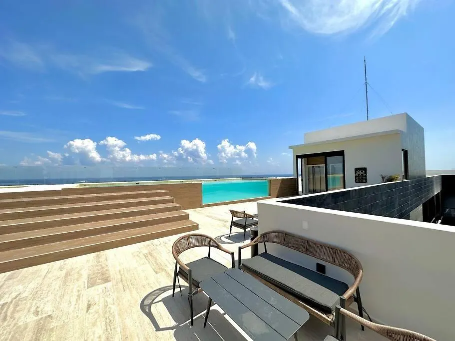 Apartamento 2 Beds Pool View Modern Apt/Parking, Gym, Rooftop - 405 Musa Playa del Carmen