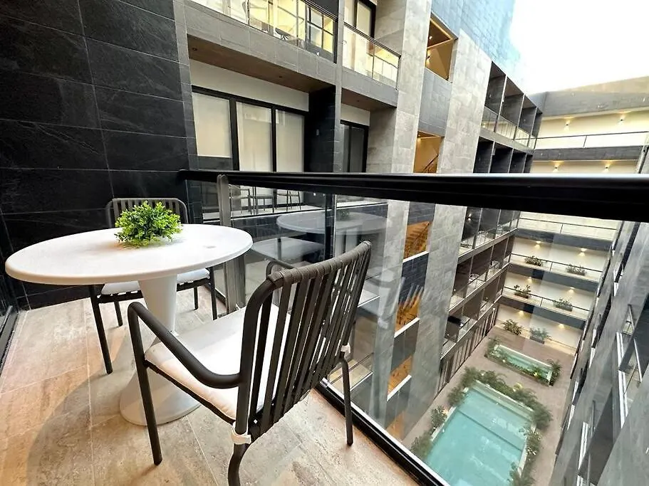 Apartamento 2 Beds Pool View Modern Apt/Parking, Gym, Rooftop - 405 Musa Playa del Carmen