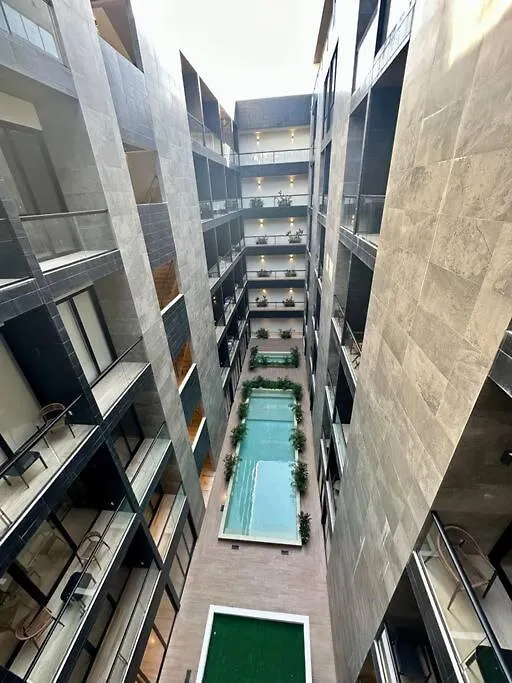 2 Beds Pool View Modern Apt/Parking, Gym, Rooftop - 405 Musa Playa del Carmen Apartamento