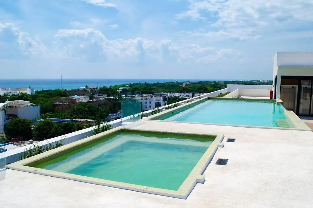 2 Beds Pool View Modern Apt/Parking, Gym, Rooftop - 405 Musa Playa del Carmen