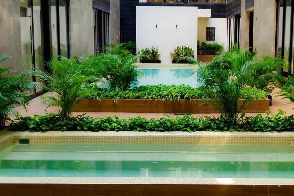 2 Beds Pool View Modern Apt/Parking, Gym, Rooftop - 405 Musa Playa del Carmen 0*,  Mexique