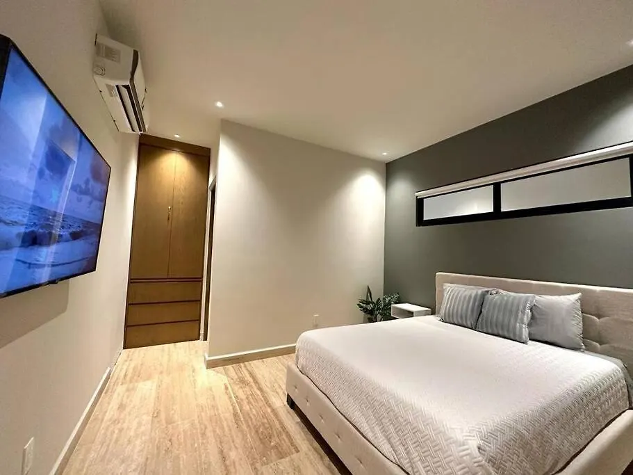 2 Beds Pool View Modern Apt/Parking, Gym, Rooftop - 405 Musa Playa del Carmen