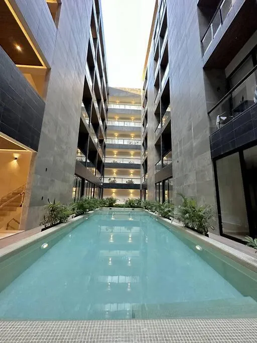 Appartement 2 Beds Pool View Modern Apt/Parking, Gym, Rooftop - 405 Musa Playa del Carmen Mexique